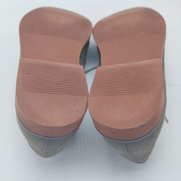 1901 nordstrom Taupe Gray Suede Leather Oxford Shoes Men's Size 10 - Picture 11 of 13